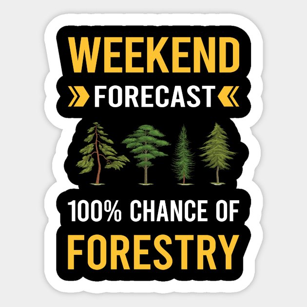 Weekend Forecast Forestry Sticker by Good Day